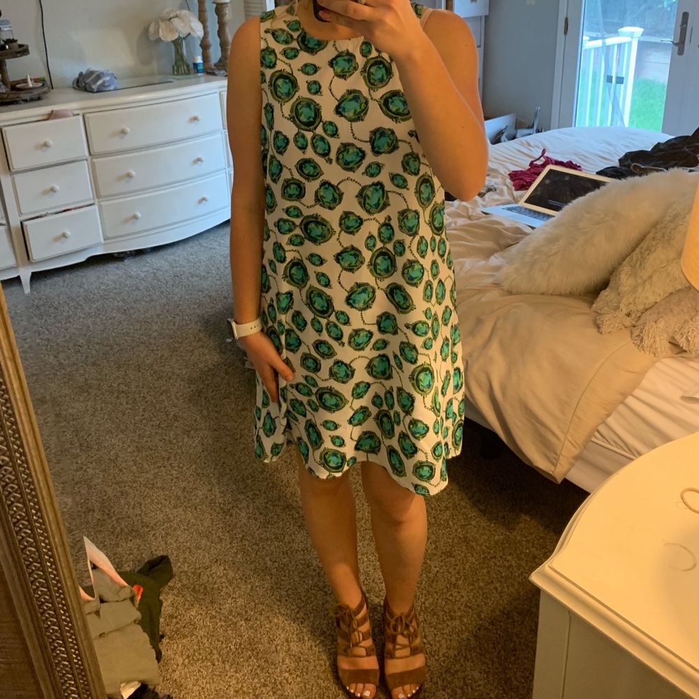 Chiffon patterned dress